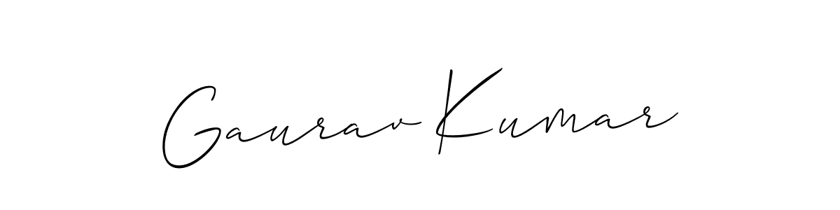Design your own signature with our free online signature maker. With this signature software, you can create a handwritten (Allison_Script) signature for name Gaurav Kumar. Gaurav Kumar signature style 2 images and pictures png