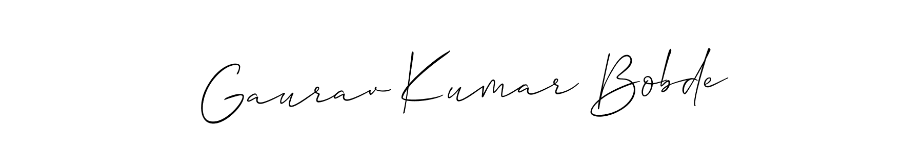 Make a beautiful signature design for name Gaurav Kumar Bobde. With this signature (Allison_Script) style, you can create a handwritten signature for free. Gaurav Kumar Bobde signature style 2 images and pictures png