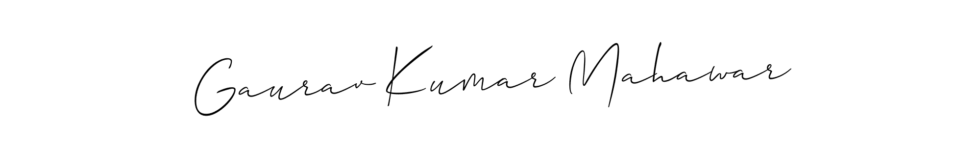 Similarly Allison_Script is the best handwritten signature design. Signature creator online .You can use it as an online autograph creator for name Gaurav Kumar Mahawar. Gaurav Kumar Mahawar signature style 2 images and pictures png
