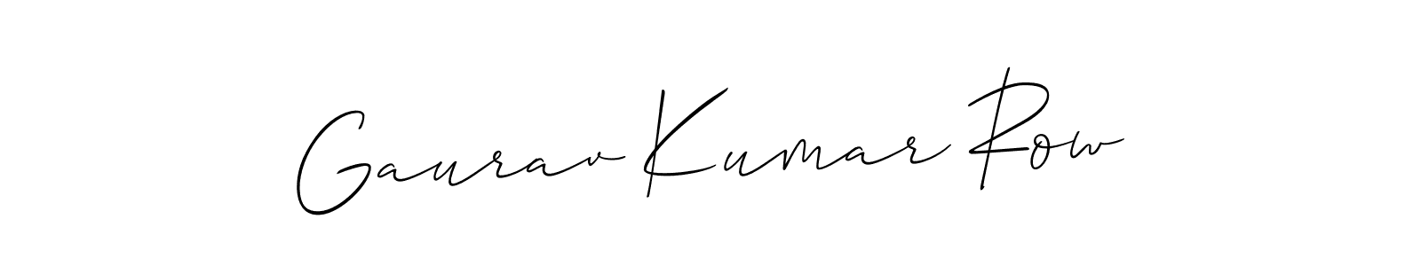 Make a beautiful signature design for name Gaurav Kumar Row. Use this online signature maker to create a handwritten signature for free. Gaurav Kumar Row signature style 2 images and pictures png