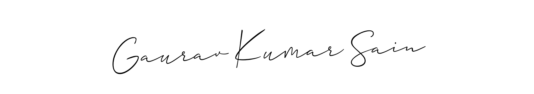 See photos of Gaurav Kumar Sain official signature by Spectra . Check more albums & portfolios. Read reviews & check more about Allison_Script font. Gaurav Kumar Sain signature style 2 images and pictures png
