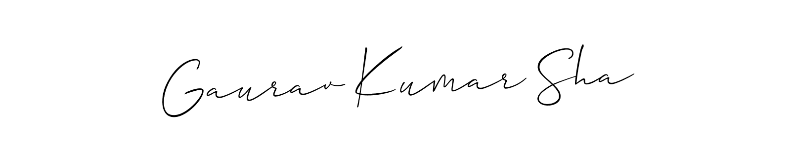 Best and Professional Signature Style for Gaurav Kumar Sha. Allison_Script Best Signature Style Collection. Gaurav Kumar Sha signature style 2 images and pictures png