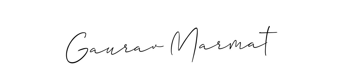 Make a beautiful signature design for name Gaurav Marmat. With this signature (Allison_Script) style, you can create a handwritten signature for free. Gaurav Marmat signature style 2 images and pictures png