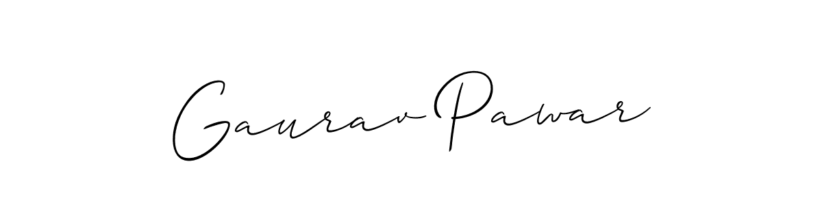 Gaurav Pawar stylish signature style. Best Handwritten Sign (Allison_Script) for my name. Handwritten Signature Collection Ideas for my name Gaurav Pawar. Gaurav Pawar signature style 2 images and pictures png