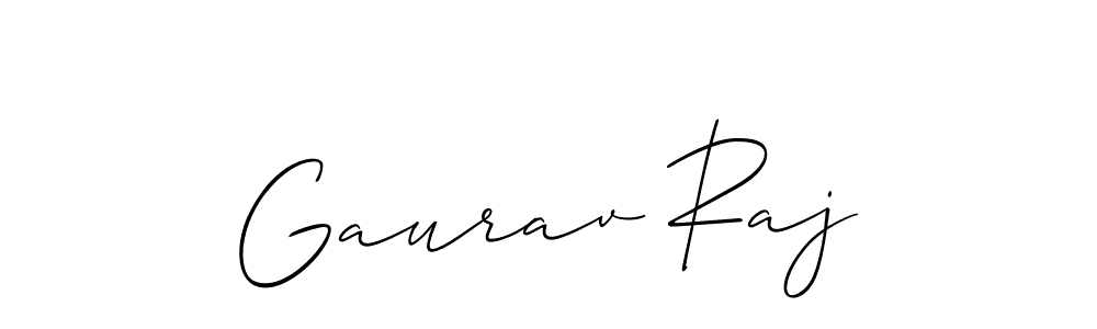 Allison_Script is a professional signature style that is perfect for those who want to add a touch of class to their signature. It is also a great choice for those who want to make their signature more unique. Get Gaurav Raj name to fancy signature for free. Gaurav Raj signature style 2 images and pictures png