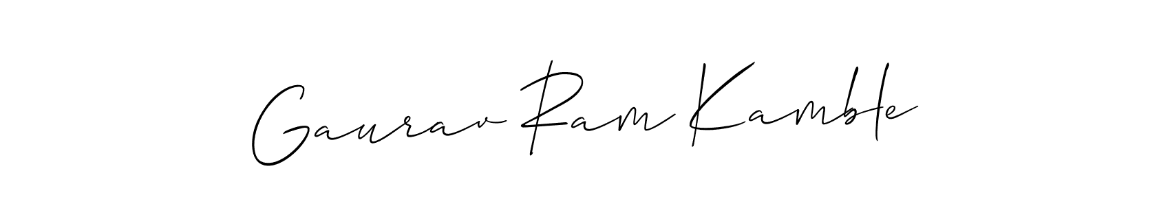 Also You can easily find your signature by using the search form. We will create Gaurav Ram Kamble name handwritten signature images for you free of cost using Allison_Script sign style. Gaurav Ram Kamble signature style 2 images and pictures png