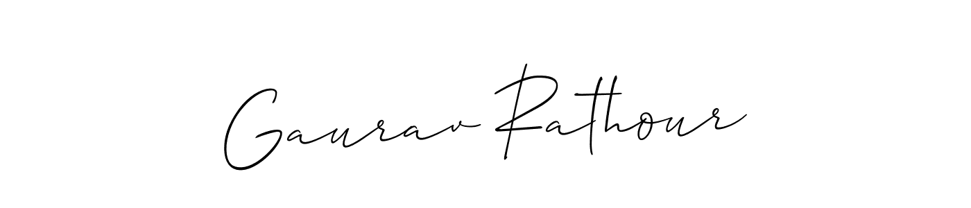 How to make Gaurav Rathour signature? Allison_Script is a professional autograph style. Create handwritten signature for Gaurav Rathour name. Gaurav Rathour signature style 2 images and pictures png