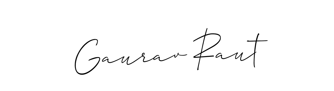 Design your own signature with our free online signature maker. With this signature software, you can create a handwritten (Allison_Script) signature for name Gaurav Raut. Gaurav Raut signature style 2 images and pictures png