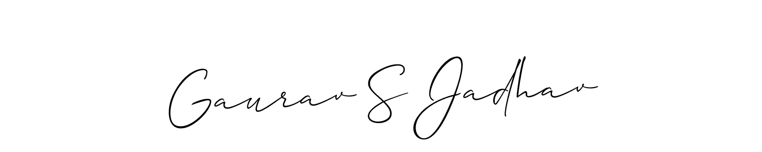 Once you've used our free online signature maker to create your best signature Allison_Script style, it's time to enjoy all of the benefits that Gaurav S Jadhav name signing documents. Gaurav S Jadhav signature style 2 images and pictures png