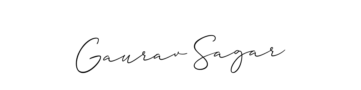 Also we have Gaurav Sagar name is the best signature style. Create professional handwritten signature collection using Allison_Script autograph style. Gaurav Sagar signature style 2 images and pictures png