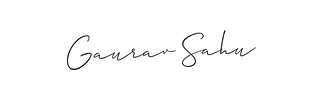 This is the best signature style for the Gaurav Sahu name. Also you like these signature font (Allison_Script). Mix name signature. Gaurav Sahu signature style 2 images and pictures png