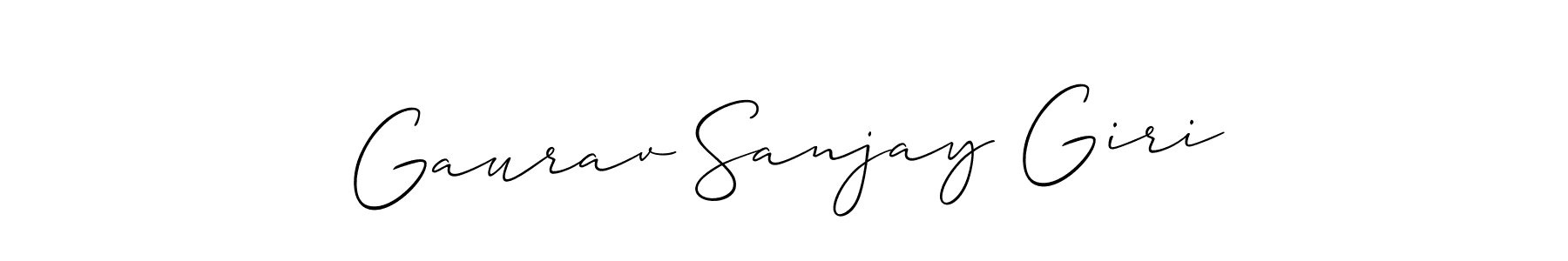 It looks lik you need a new signature style for name Gaurav Sanjay Giri. Design unique handwritten (Allison_Script) signature with our free signature maker in just a few clicks. Gaurav Sanjay Giri signature style 2 images and pictures png