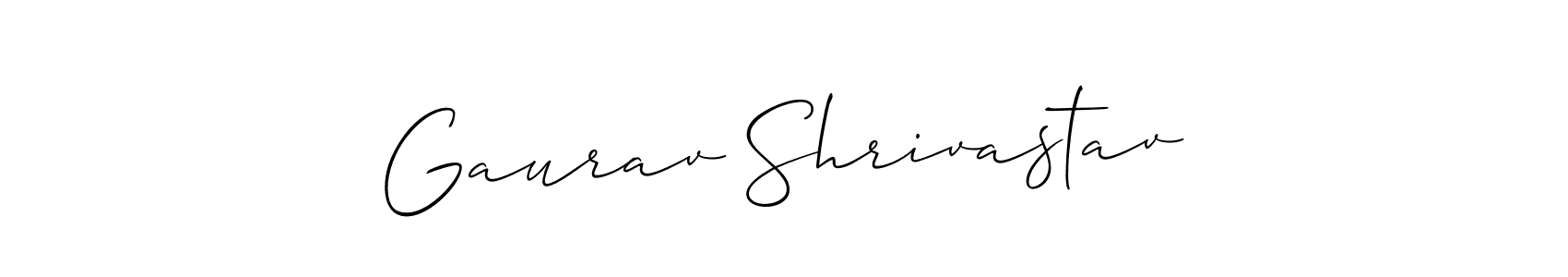 This is the best signature style for the Gaurav Shrivastav name. Also you like these signature font (Allison_Script). Mix name signature. Gaurav Shrivastav signature style 2 images and pictures png