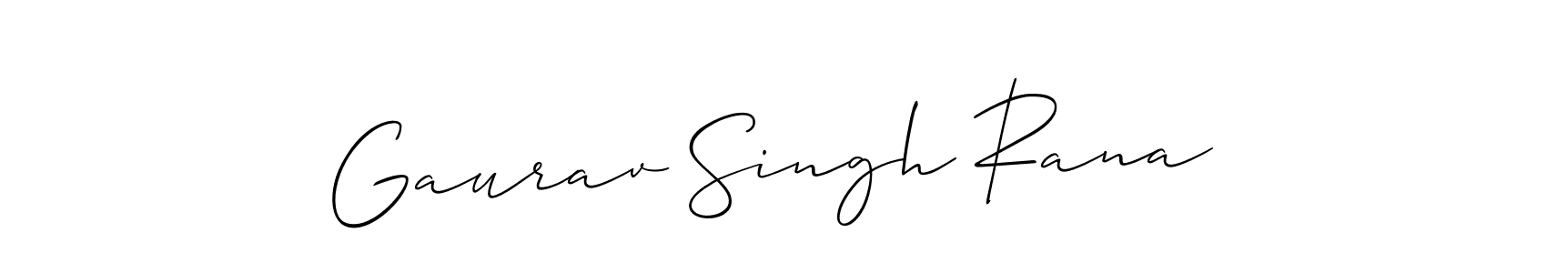 Allison_Script is a professional signature style that is perfect for those who want to add a touch of class to their signature. It is also a great choice for those who want to make their signature more unique. Get Gaurav Singh Rana name to fancy signature for free. Gaurav Singh Rana signature style 2 images and pictures png