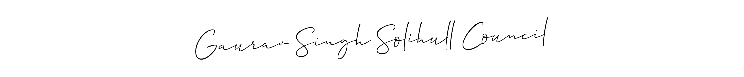 How to make Gaurav Singh Solihull Council signature? Allison_Script is a professional autograph style. Create handwritten signature for Gaurav Singh Solihull Council name. Gaurav Singh Solihull Council signature style 2 images and pictures png