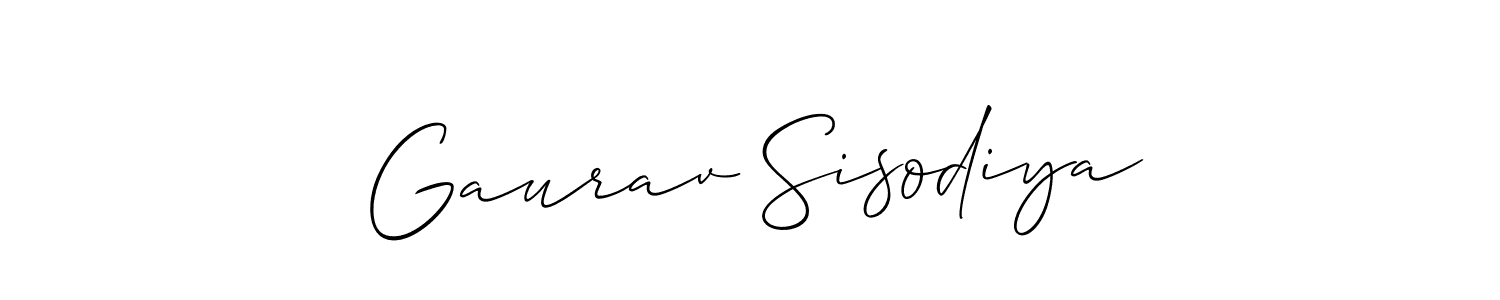 Once you've used our free online signature maker to create your best signature Allison_Script style, it's time to enjoy all of the benefits that Gaurav Sisodiya name signing documents. Gaurav Sisodiya signature style 2 images and pictures png