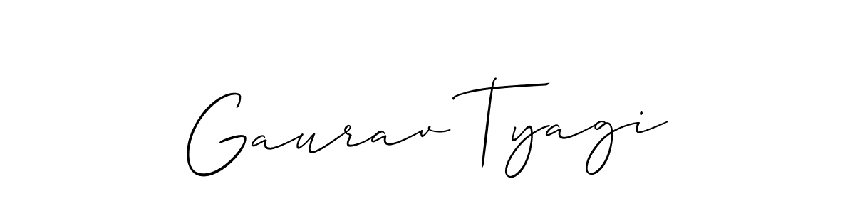 Design your own signature with our free online signature maker. With this signature software, you can create a handwritten (Allison_Script) signature for name Gaurav Tyagi. Gaurav Tyagi signature style 2 images and pictures png