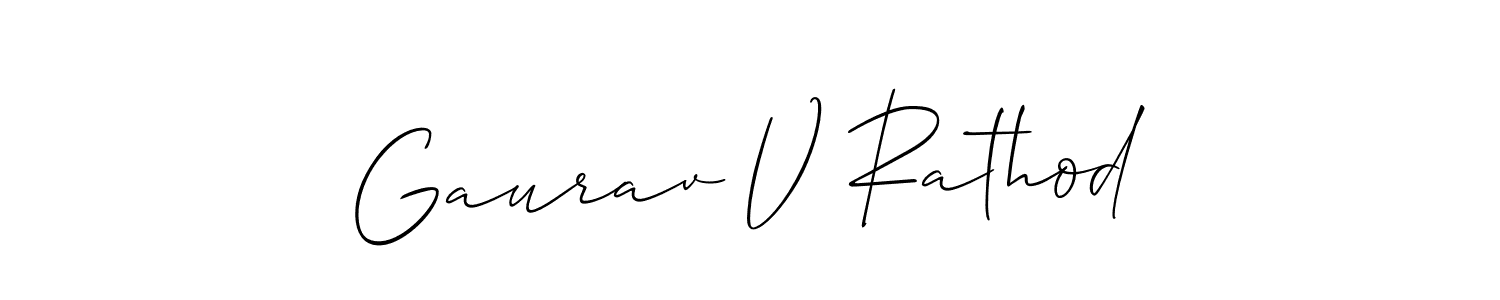 Make a beautiful signature design for name Gaurav V Rathod. Use this online signature maker to create a handwritten signature for free. Gaurav V Rathod signature style 2 images and pictures png