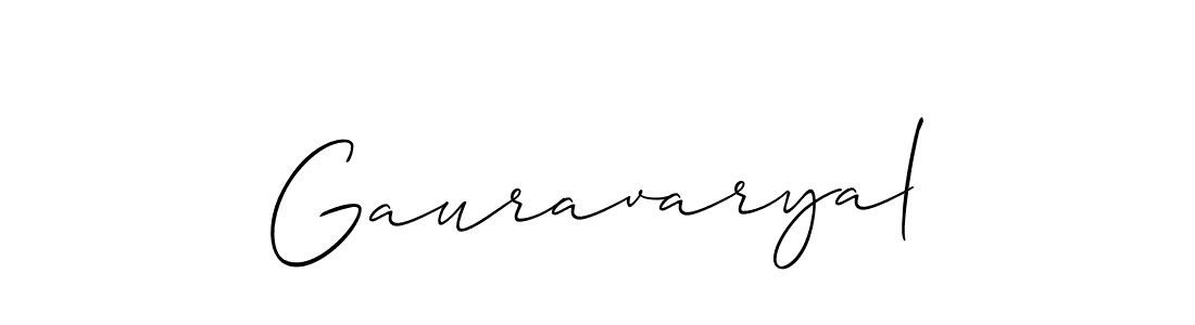 Make a short Gauravaryal signature style. Manage your documents anywhere anytime using Allison_Script. Create and add eSignatures, submit forms, share and send files easily. Gauravaryal signature style 2 images and pictures png