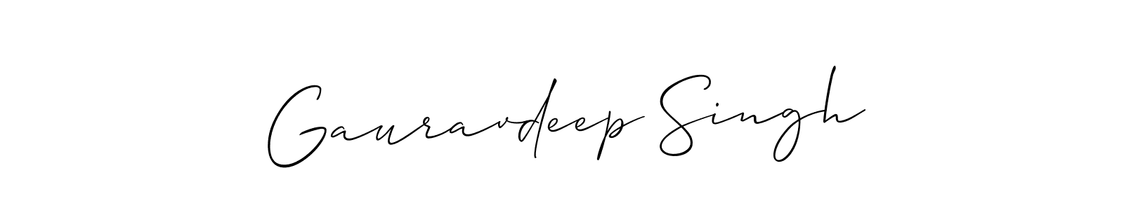 Also we have Gauravdeep Singh name is the best signature style. Create professional handwritten signature collection using Allison_Script autograph style. Gauravdeep Singh signature style 2 images and pictures png