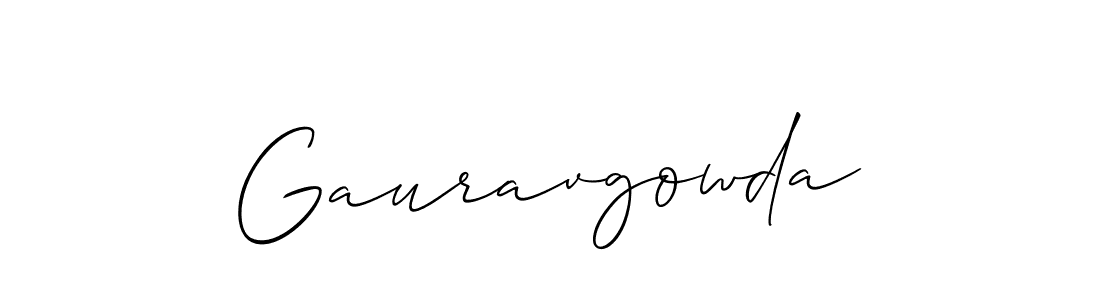 The best way (Allison_Script) to make a short signature is to pick only two or three words in your name. The name Gauravgowda include a total of six letters. For converting this name. Gauravgowda signature style 2 images and pictures png