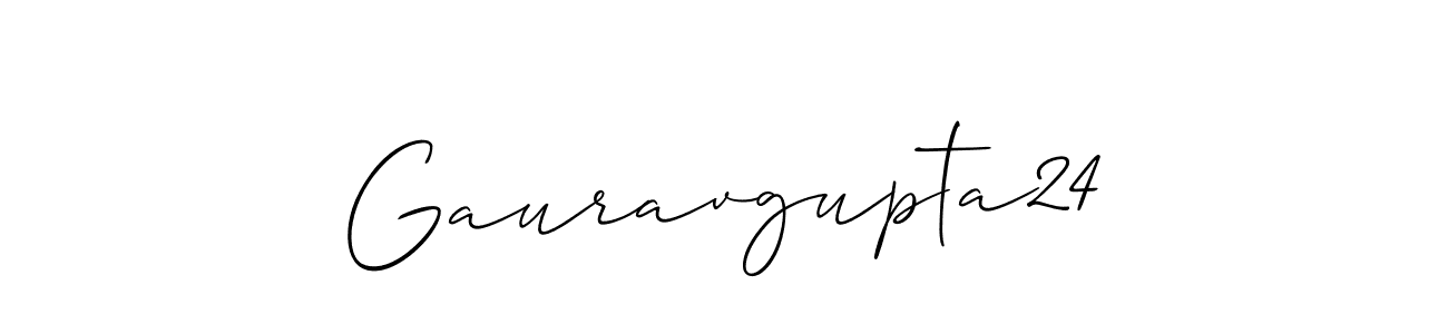 How to Draw Gauravgupta24 signature style? Allison_Script is a latest design signature styles for name Gauravgupta24. Gauravgupta24 signature style 2 images and pictures png