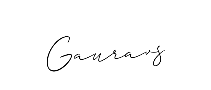 Best and Professional Signature Style for Gauravs. Allison_Script Best Signature Style Collection. Gauravs signature style 2 images and pictures png