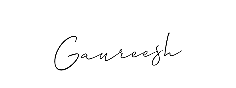 Also You can easily find your signature by using the search form. We will create Gaureesh name handwritten signature images for you free of cost using Allison_Script sign style. Gaureesh signature style 2 images and pictures png