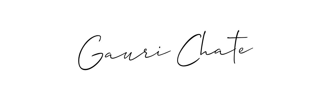 You can use this online signature creator to create a handwritten signature for the name Gauri Chate. This is the best online autograph maker. Gauri Chate signature style 2 images and pictures png