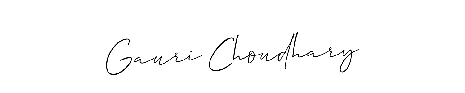 Gauri Choudhary stylish signature style. Best Handwritten Sign (Allison_Script) for my name. Handwritten Signature Collection Ideas for my name Gauri Choudhary. Gauri Choudhary signature style 2 images and pictures png