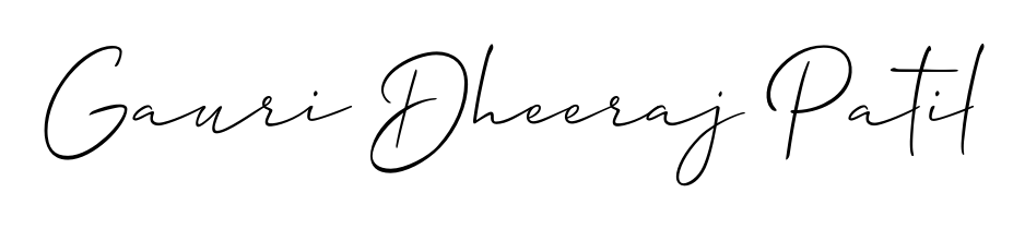 The Allison_Script typeface gives name Gauri Dheeraj Patil a refined look. Suitable for certificates, diplomas, and official verification. Gauri Dheeraj Patil signature style 2 images and pictures png