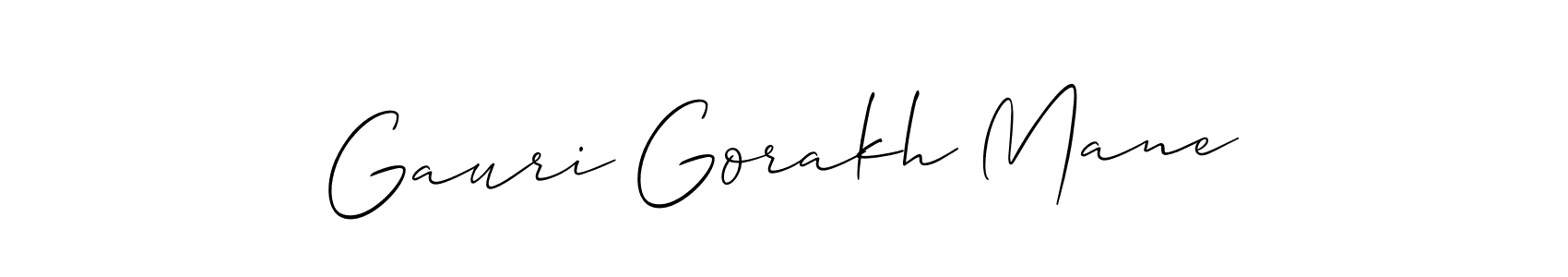 Check out images of Autograph of Gauri Gorakh Mane name. Actor Gauri Gorakh Mane Signature Style. Allison_Script is a professional sign style online. Gauri Gorakh Mane signature style 2 images and pictures png