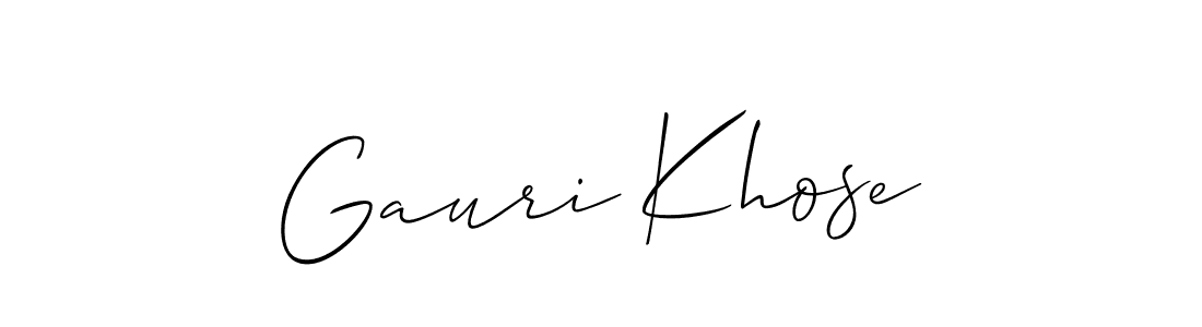 if you are searching for the best signature style for your name Gauri Khose. so please give up your signature search. here we have designed multiple signature styles  using Allison_Script. Gauri Khose signature style 2 images and pictures png