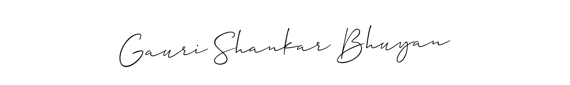 Also You can easily find your signature by using the search form. We will create Gauri Shankar Bhuyan name handwritten signature images for you free of cost using Allison_Script sign style. Gauri Shankar Bhuyan signature style 2 images and pictures png