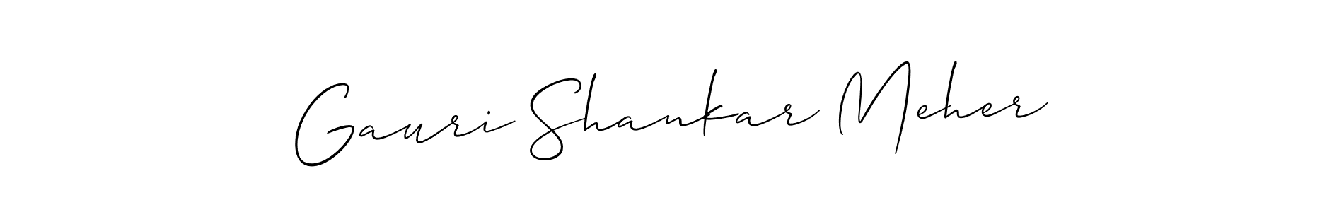 Once you've used our free online signature maker to create your best signature Allison_Script style, it's time to enjoy all of the benefits that Gauri Shankar Meher name signing documents. Gauri Shankar Meher signature style 2 images and pictures png