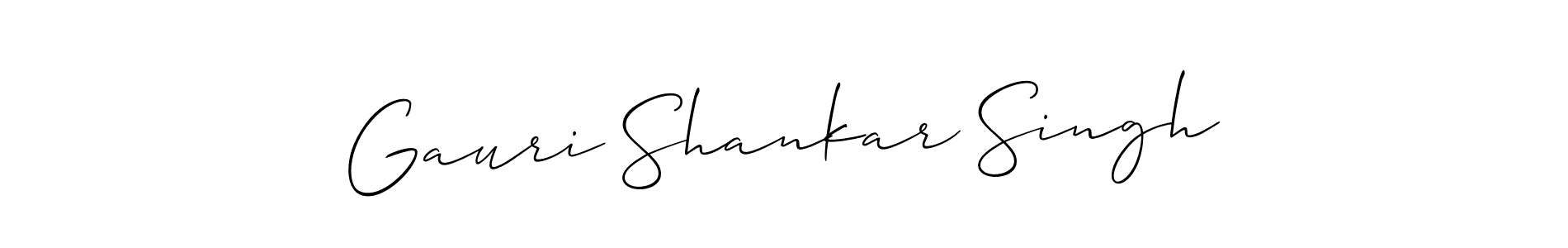 Use a signature maker to create a handwritten signature online. With this signature software, you can design (Allison_Script) your own signature for name Gauri Shankar Singh. Gauri Shankar Singh signature style 2 images and pictures png