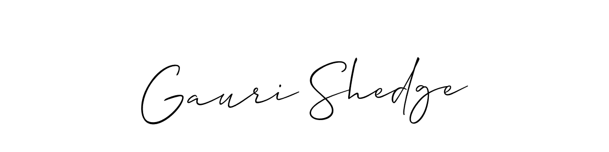 Make a beautiful signature design for name Gauri Shedge. Use this online signature maker to create a handwritten signature for free. Gauri Shedge signature style 2 images and pictures png