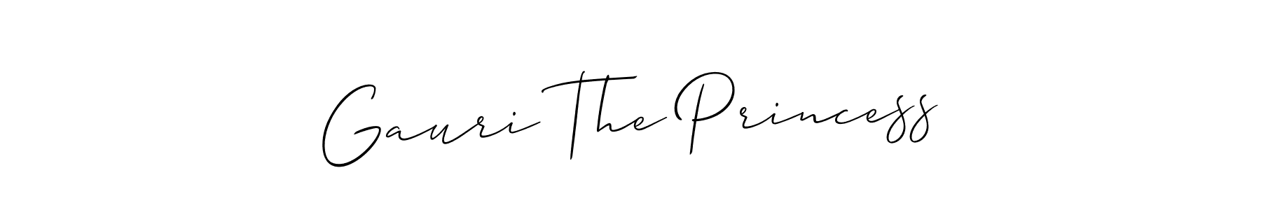 Check out images of Autograph of Gauri The Princess name. Actor Gauri The Princess Signature Style. Allison_Script is a professional sign style online. Gauri The Princess signature style 2 images and pictures png