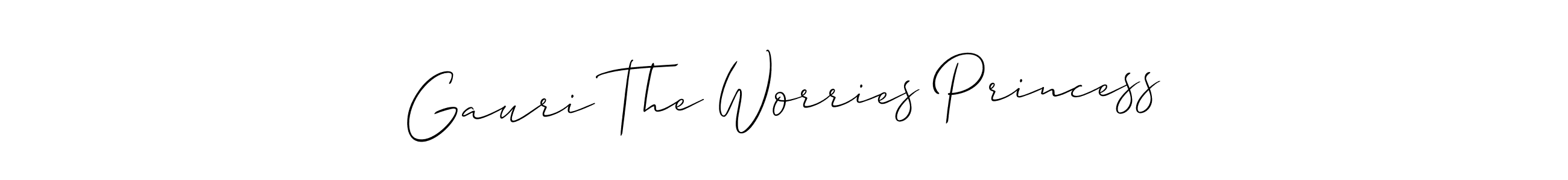 How to Draw Gauri The Worries Princess signature style? Allison_Script is a latest design signature styles for name Gauri The Worries Princess. Gauri The Worries Princess signature style 2 images and pictures png