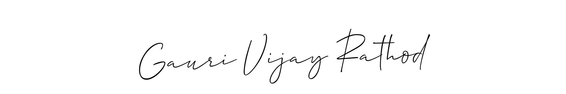 Gauri Vijay Rathod stylish signature style. Best Handwritten Sign (Allison_Script) for my name. Handwritten Signature Collection Ideas for my name Gauri Vijay Rathod. Gauri Vijay Rathod signature style 2 images and pictures png
