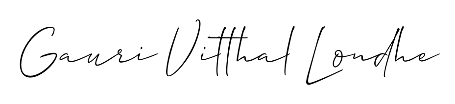 An effortless, minimalist signature concept for Gauri Vitthal Londhe using Allison_Script design. Clean lines that look great on any document. Gauri Vitthal Londhe signature style 2 images and pictures png