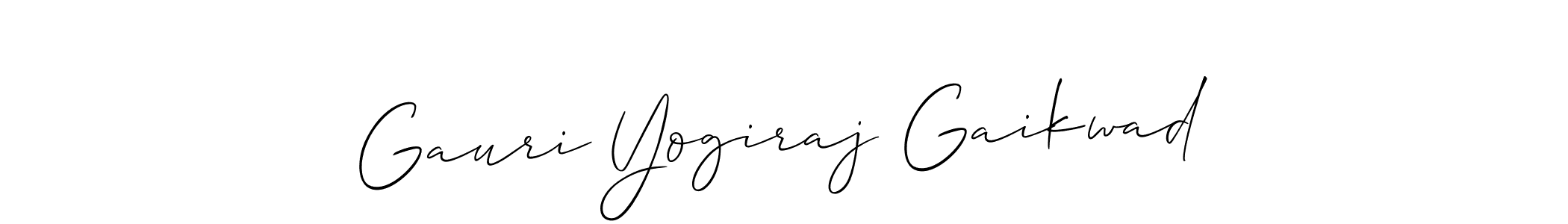 Make a beautiful signature design for name Gauri Yogiraj Gaikwad. Use this online signature maker to create a handwritten signature for free. Gauri Yogiraj Gaikwad signature style 2 images and pictures png