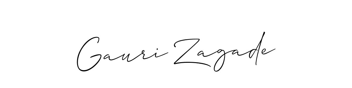 You can use this online signature creator to create a handwritten signature for the name Gauri Zagade. This is the best online autograph maker. Gauri Zagade signature style 2 images and pictures png