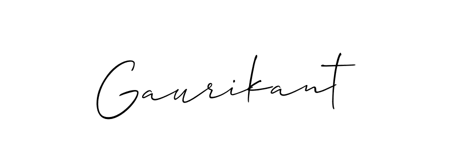 Use a signature maker to create a handwritten signature online. With this signature software, you can design (Allison_Script) your own signature for name Gaurikant. Gaurikant signature style 2 images and pictures png