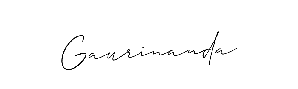 Create a beautiful signature design for name Gaurinanda. With this signature (Allison_Script) fonts, you can make a handwritten signature for free. Gaurinanda signature style 2 images and pictures png