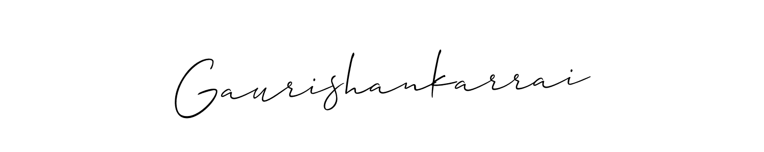 How to Draw Gaurishankarrai signature style? Allison_Script is a latest design signature styles for name Gaurishankarrai. Gaurishankarrai signature style 2 images and pictures png