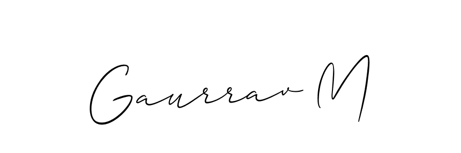 This is the best signature style for the Gaurrav M name. Also you like these signature font (Allison_Script). Mix name signature. Gaurrav M signature style 2 images and pictures png