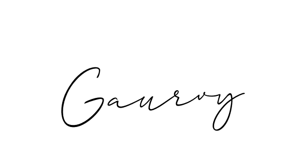 Make a beautiful signature design for name Gaurvy. Use this online signature maker to create a handwritten signature for free. Gaurvy signature style 2 images and pictures png