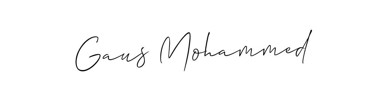 It looks lik you need a new signature style for name Gaus Mohammed. Design unique handwritten (Allison_Script) signature with our free signature maker in just a few clicks. Gaus Mohammed signature style 2 images and pictures png