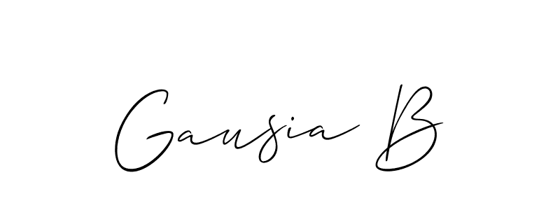 Best and Professional Signature Style for Gausia B. Allison_Script Best Signature Style Collection. Gausia B signature style 2 images and pictures png